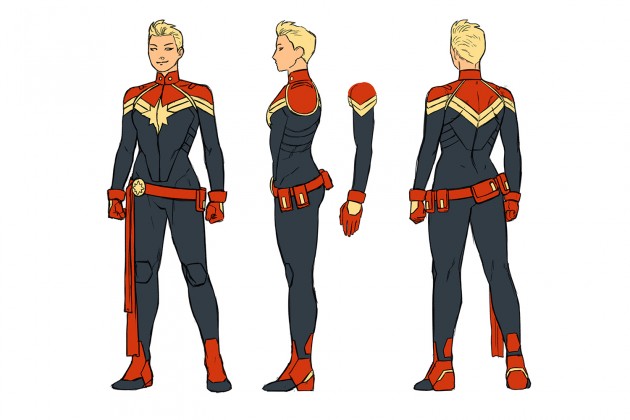 Kris Anka's Captain Marvel redesign sheet