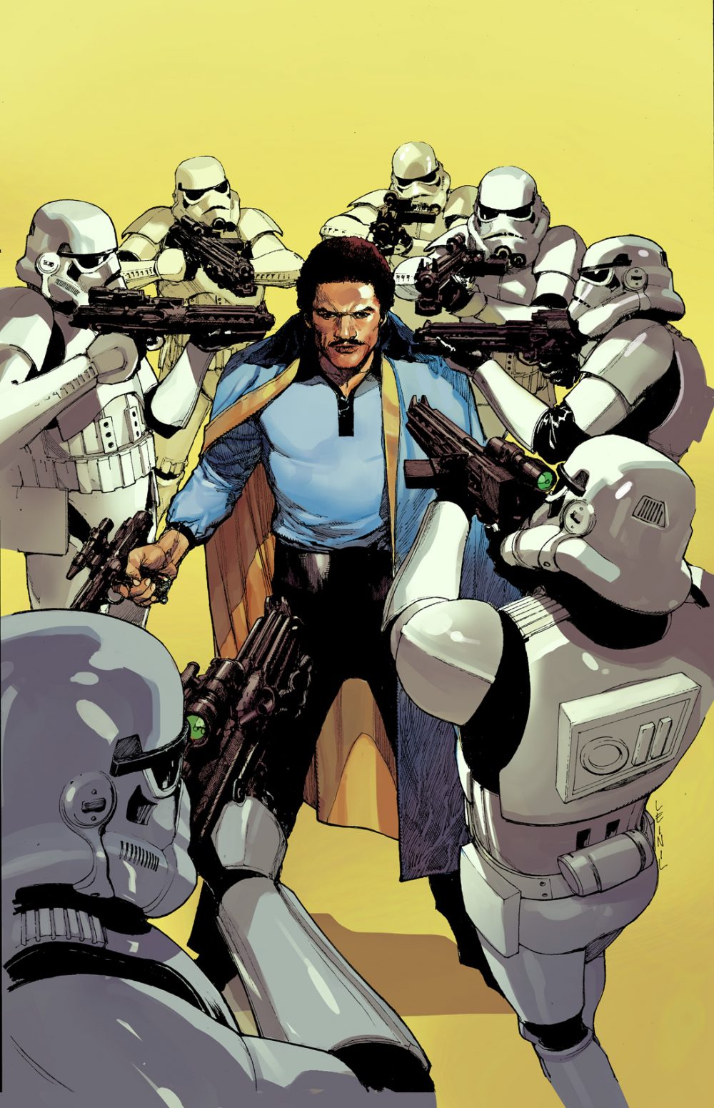 Lando #1, variant cover di Leinil Yu