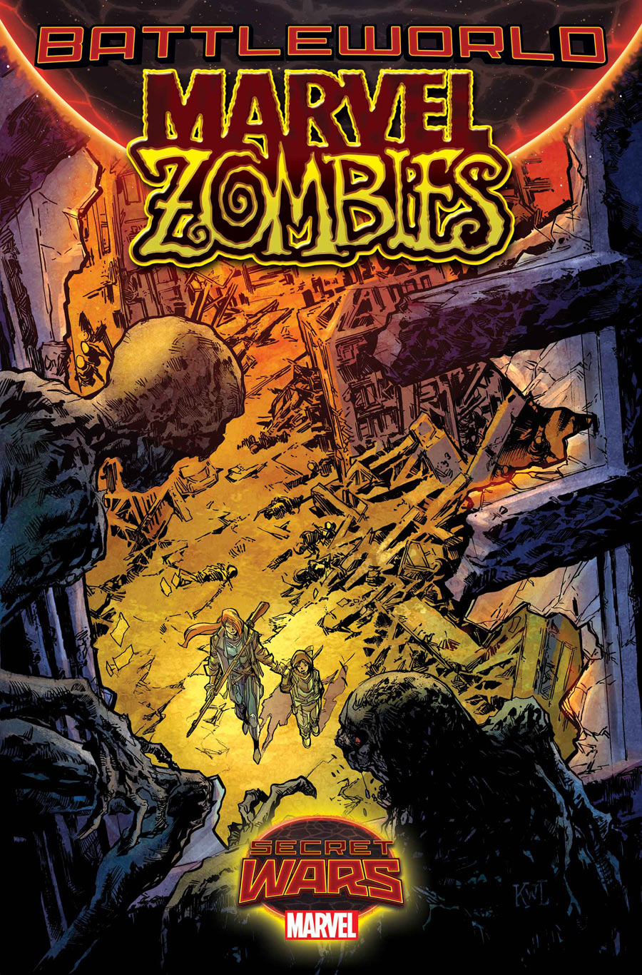 Marvel Zombies #2, copertina di Kev Walker