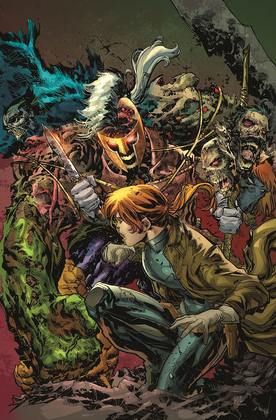 Marvel Zombies #4, copertina di Ken Lashley