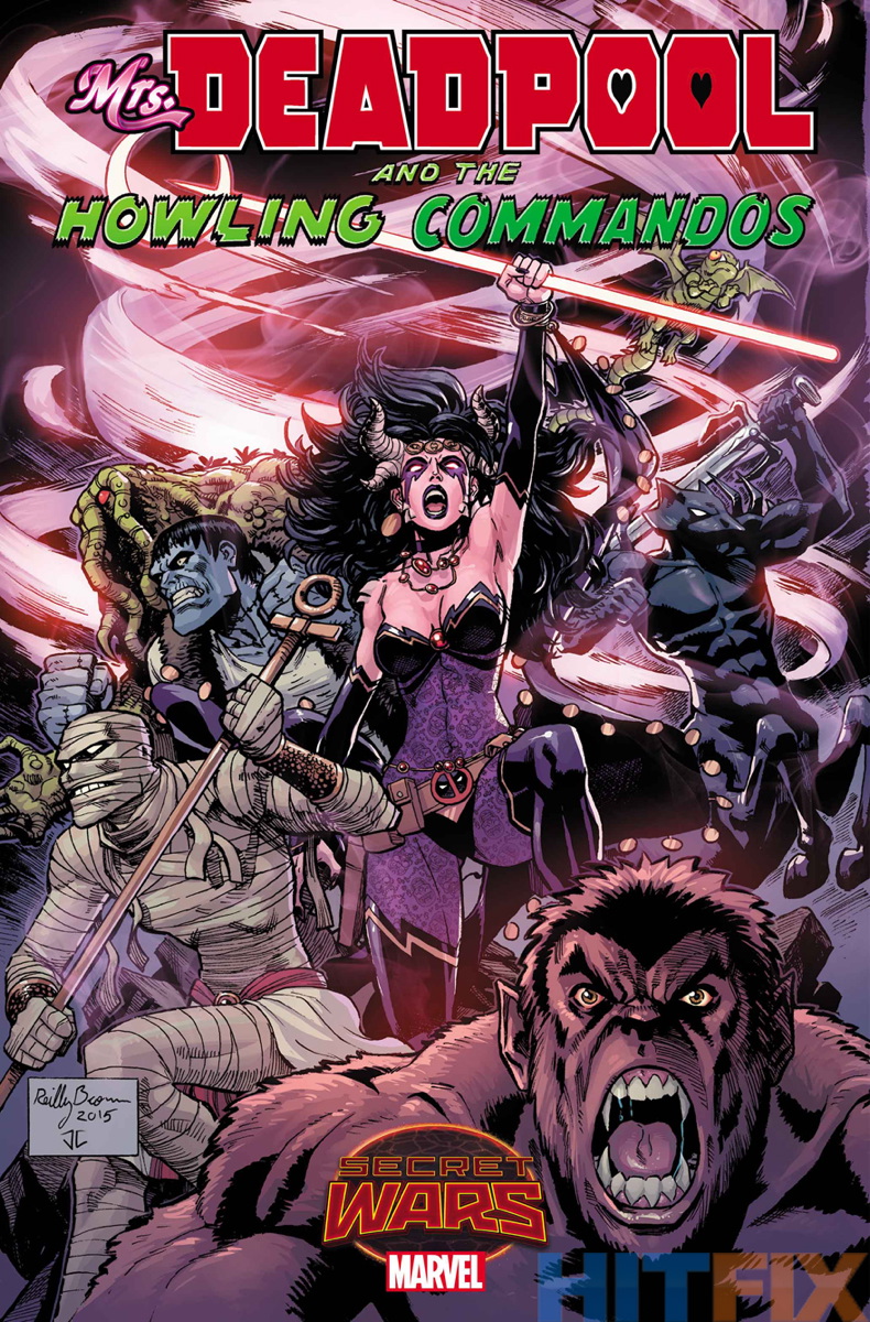 Mrs. Deadpool and the Howling Commandos #1, copertina di Reilly Brown