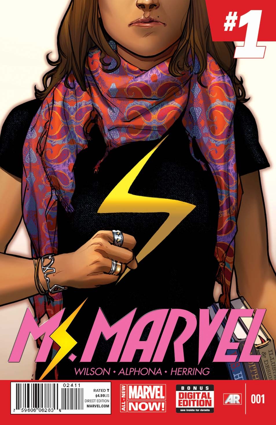 Ms. Marvel #1 cover by Sara Pichelli