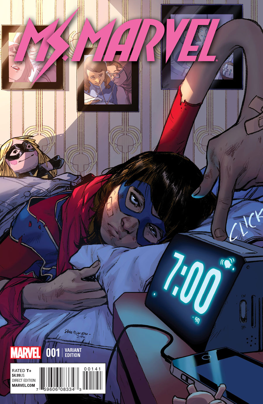 Ms. Marvel #1, variant cover di Sara Pichelli