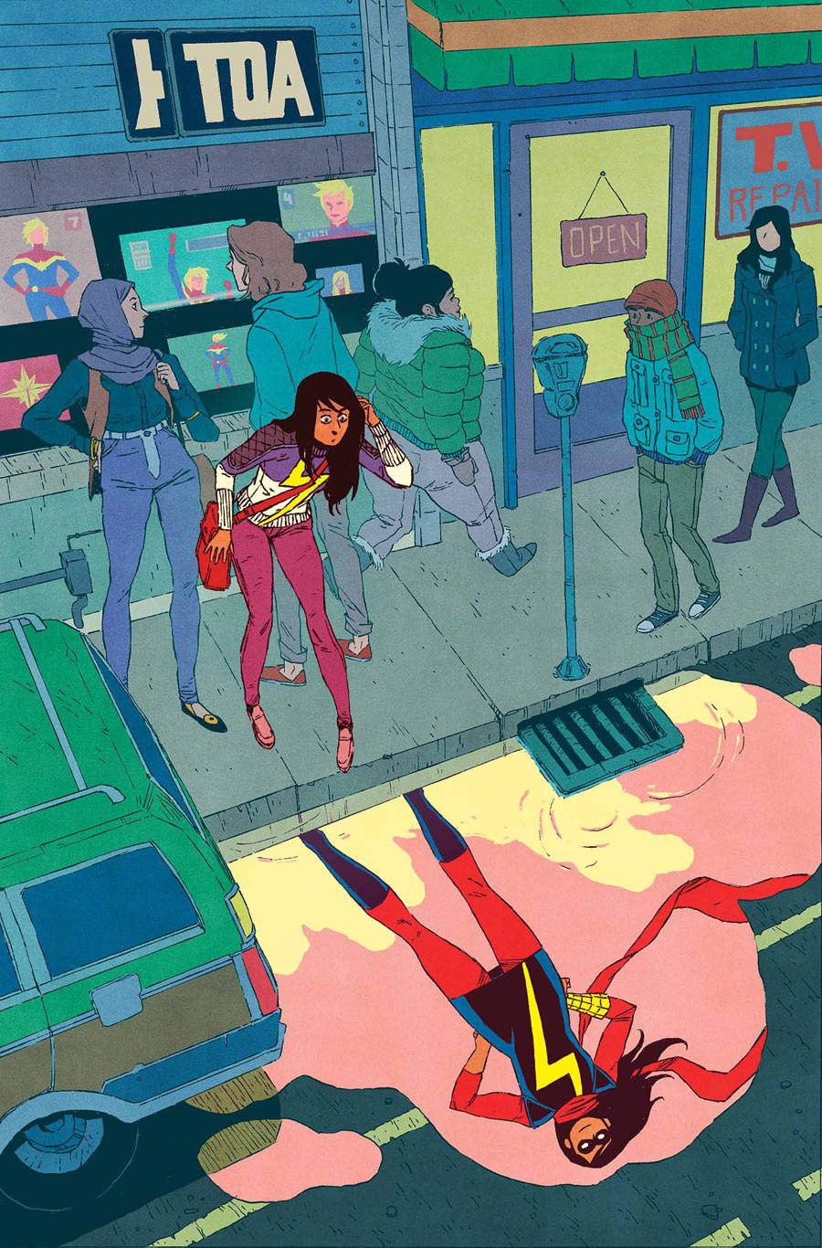 Ms. Marvel #15, copertina di Jake Wyatt