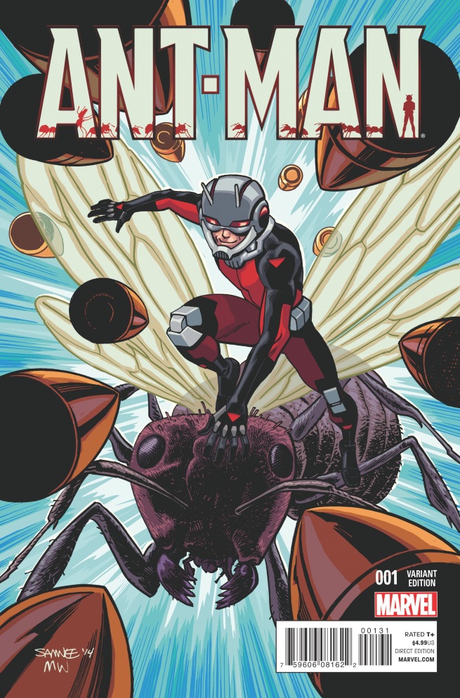 Ant-Man #1, copertina di Chris Samnee (con grafica)