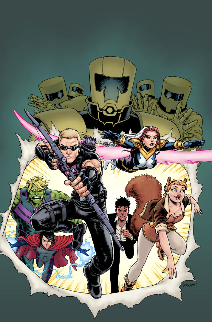 New Avengers #3, copertina di Chris Burnham