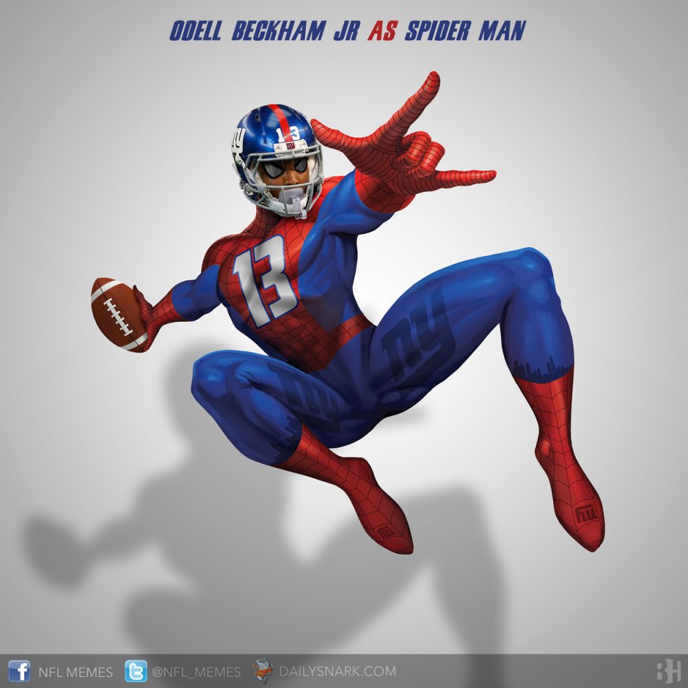 Odell Beckham as Spider-Man