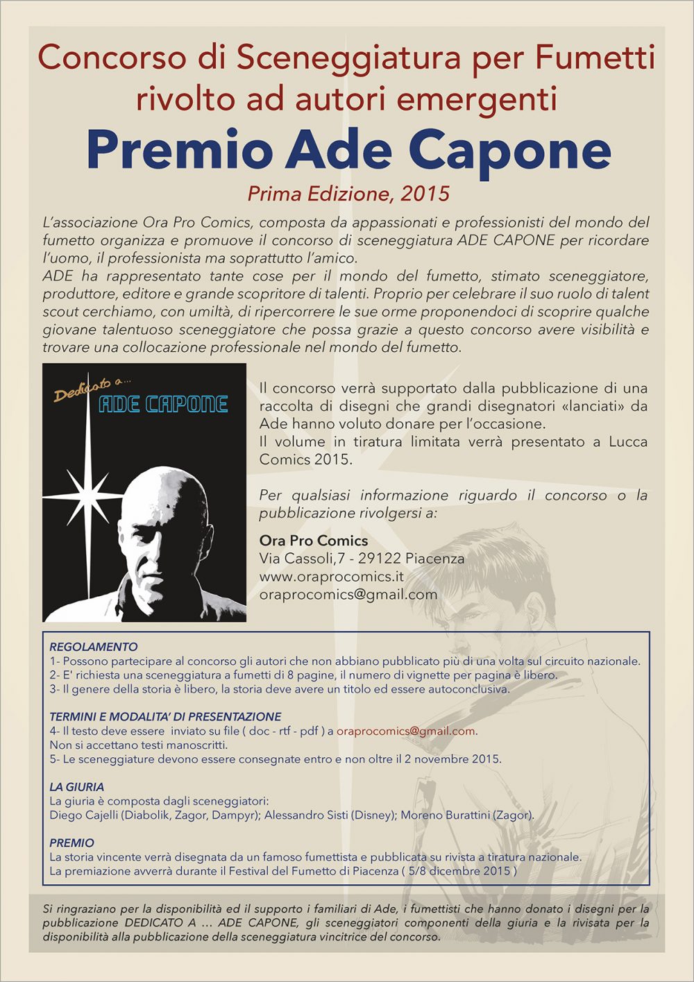 Bando Concorso Ade Capone