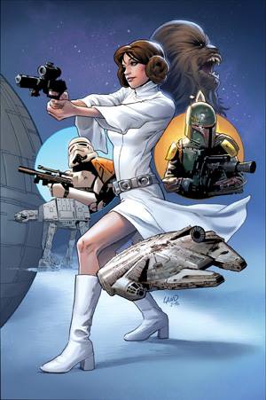 Princess Leia #1, variant cover di Greg Land