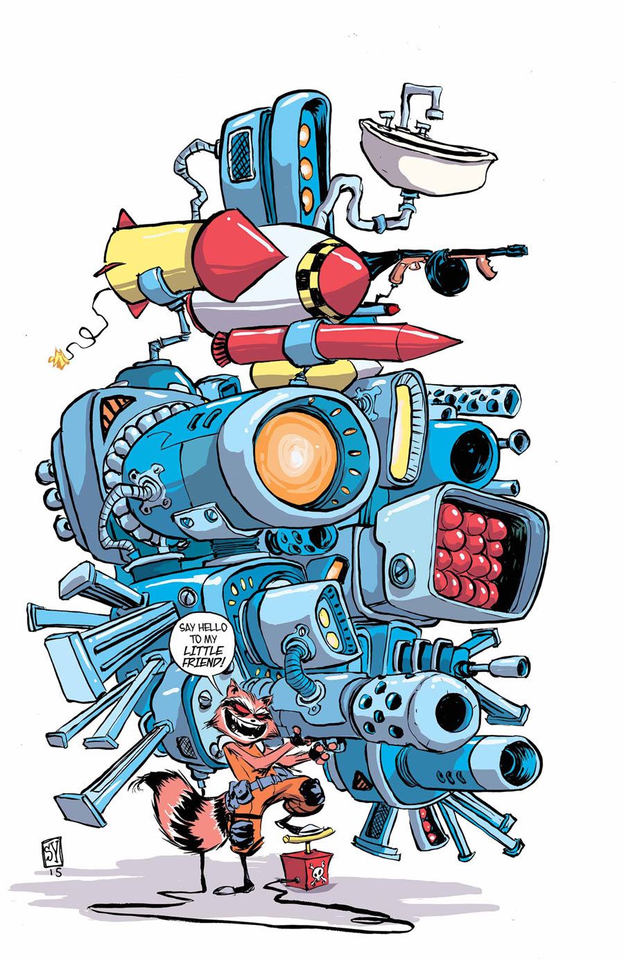 Rocket Raccoon #11, copertina di Skottie Young