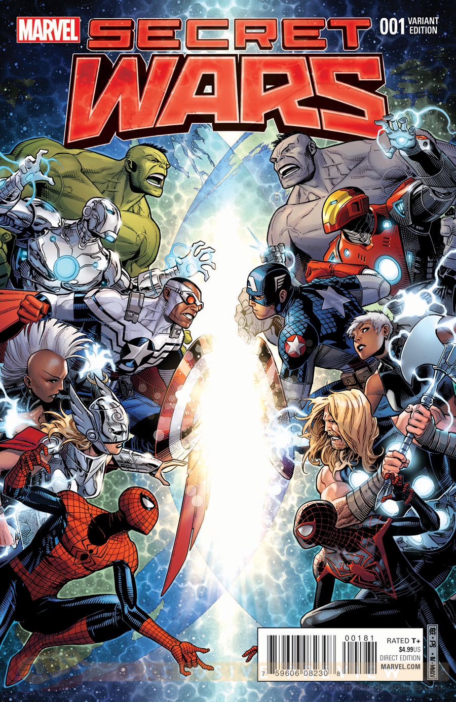 Secret Wars #1, variant cover di Jim Cheung