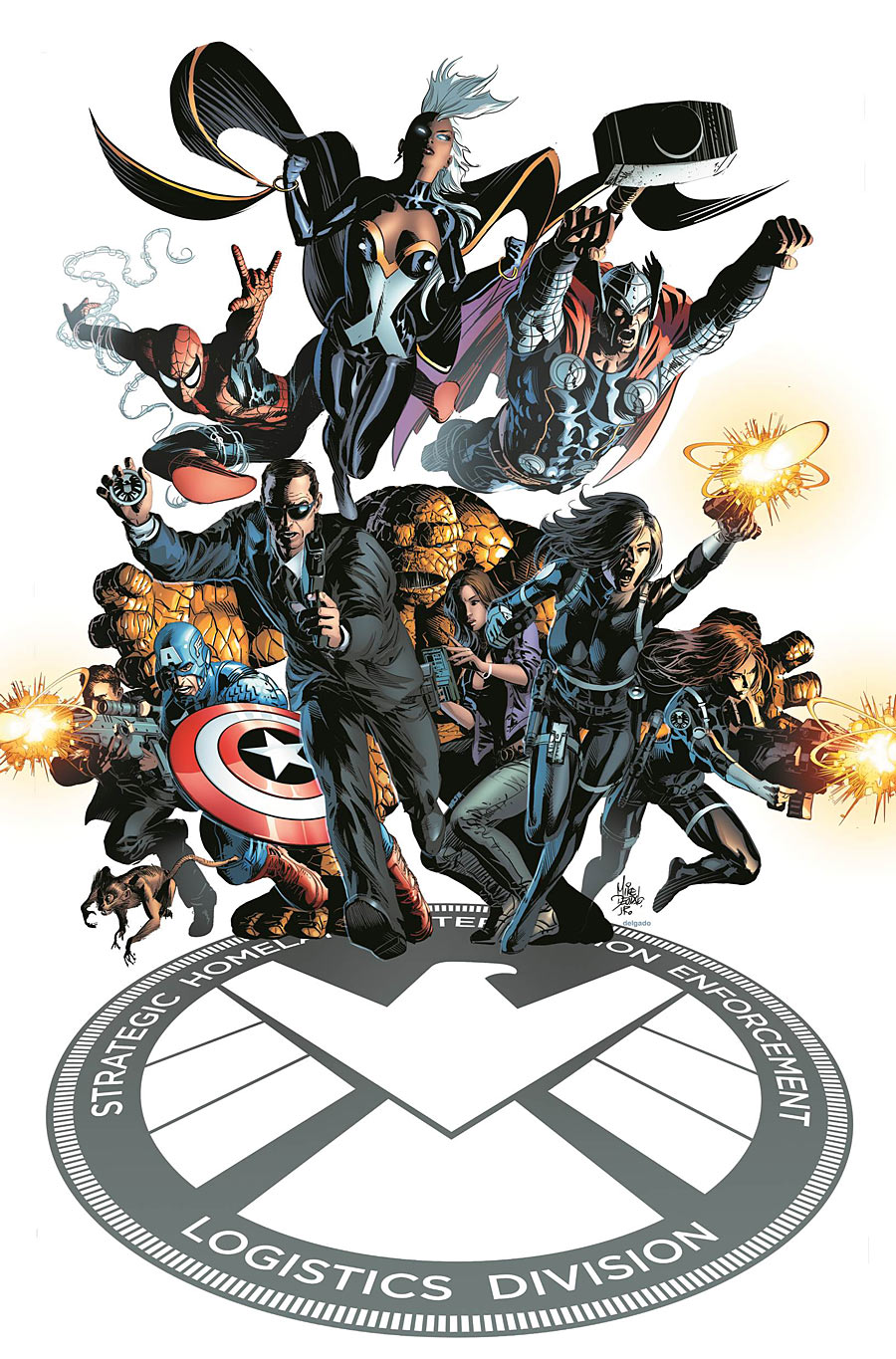 SHIELD #1, copertina di Mike Deodato Jr.