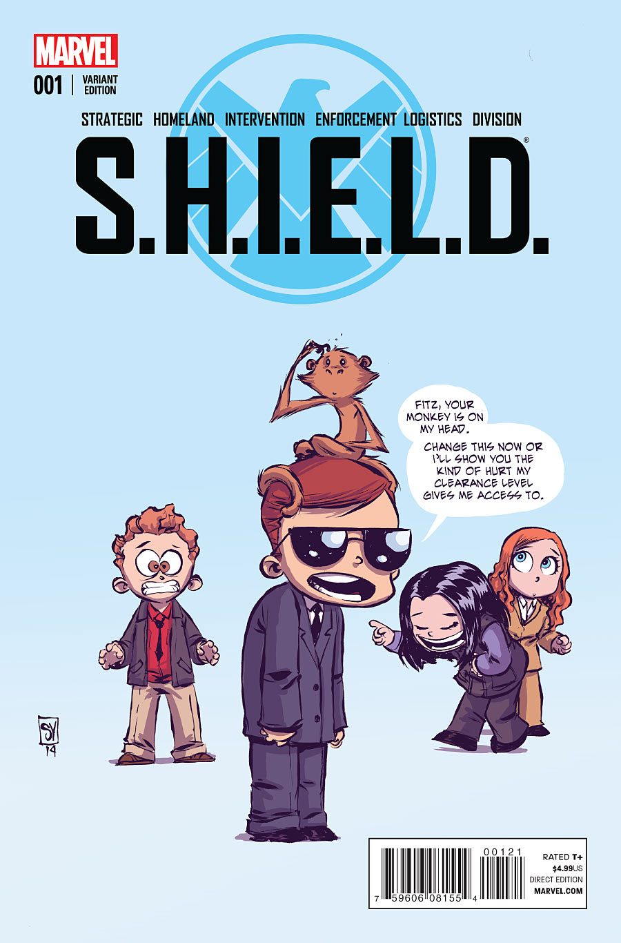 S.H.I.E.L.D. #1, Deadpool variant cover di Skottie Young