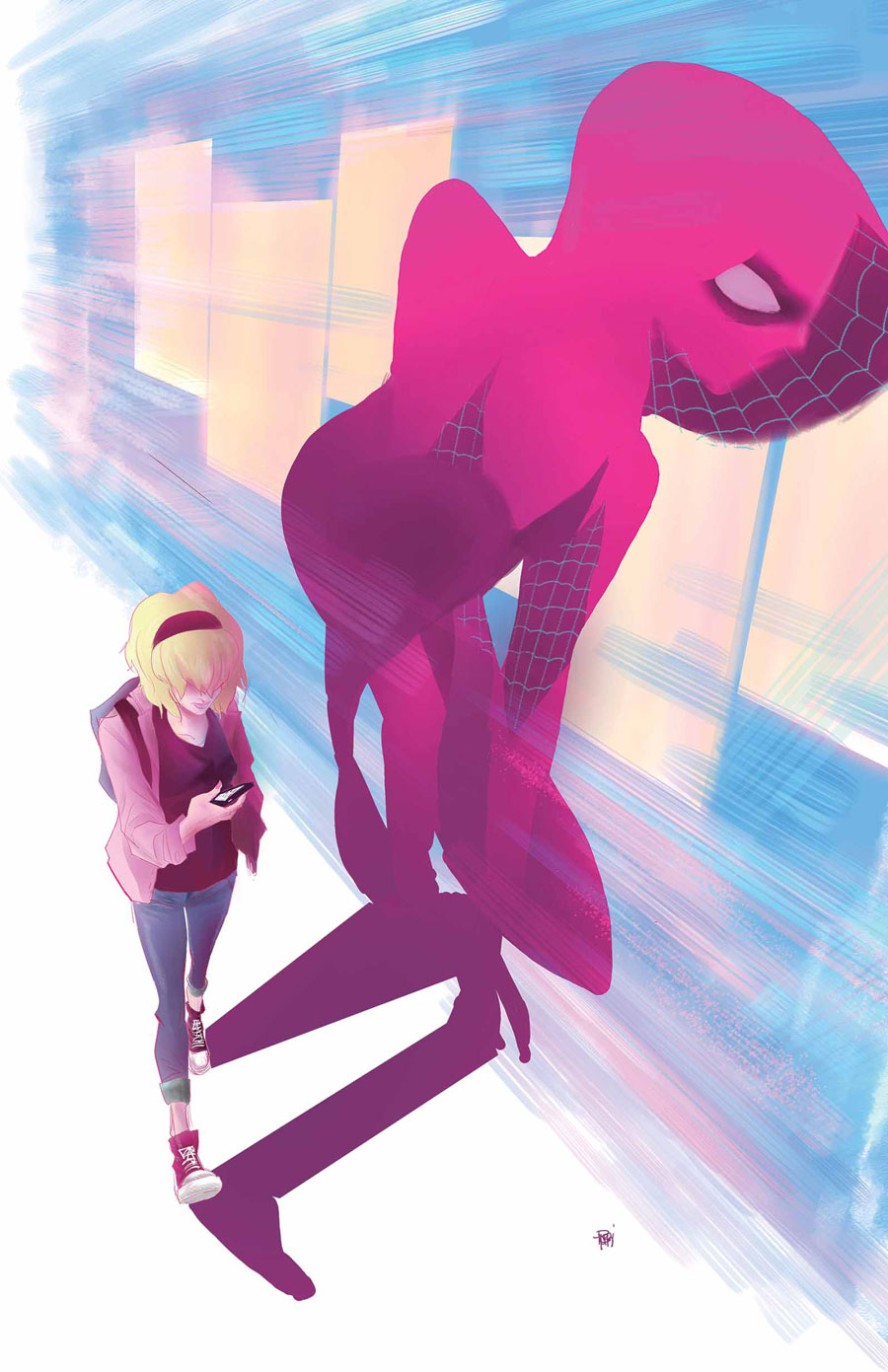 Spider-Gwen #2, copertina di Robbi Rodriguez