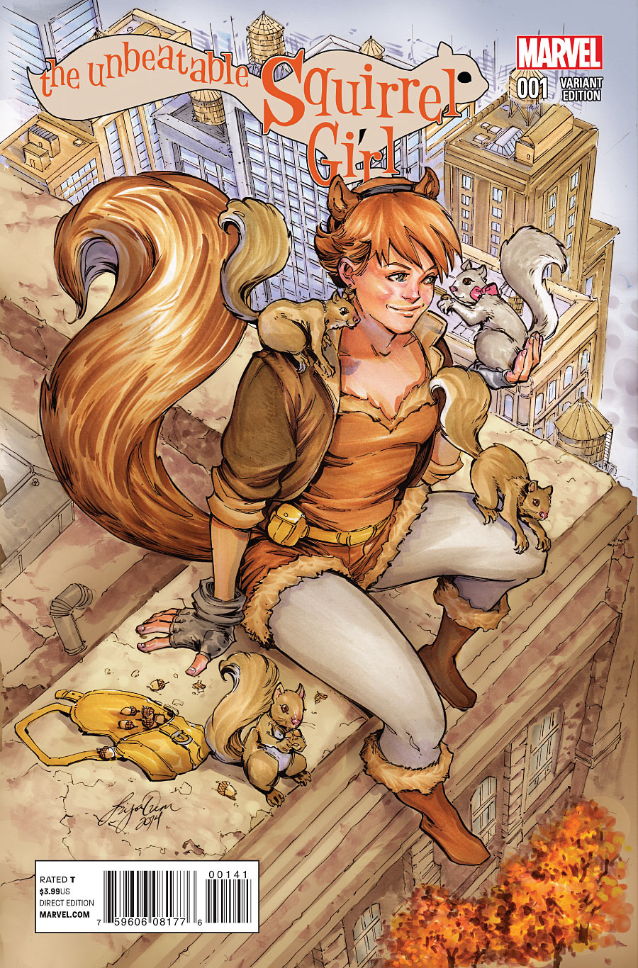 Unbeatable Squirrel Girl #1, variant cover di Siya Oum (con grafica)