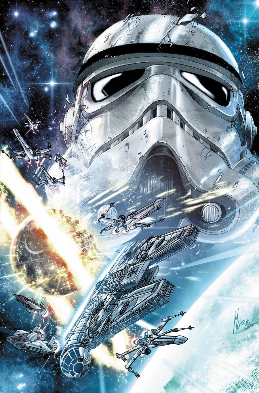 Journey to Star Wars: The Force Awakes - Shattered Empire #1, variant cover di Marco Checchetto