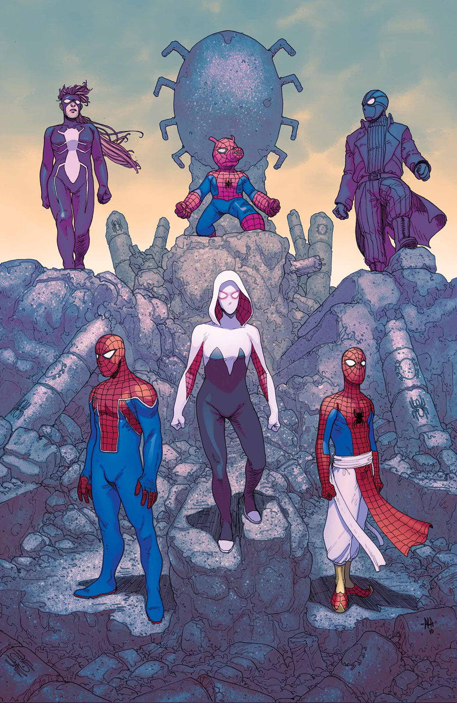 Spider-Verse #5, copertina di Andre Araujo