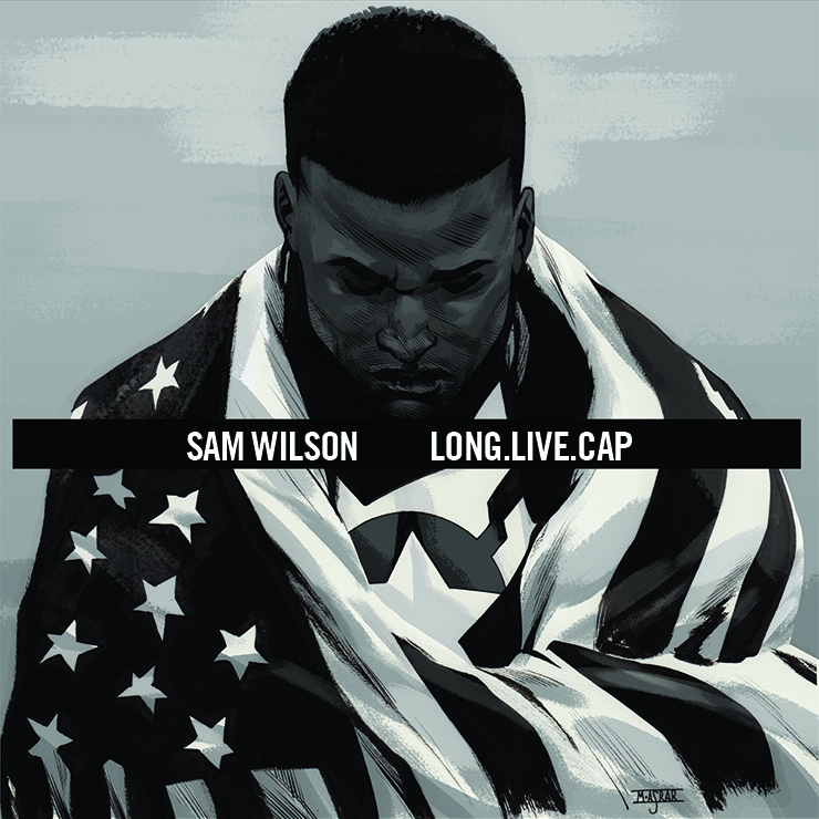 Sam Wilson, Captain America #1, Hip-Hop variant cover di Mahmud Asrar