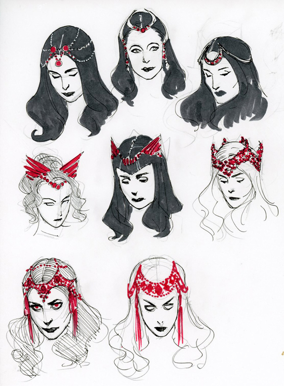 Scarlet Witch, studi volto di Kevin Wada