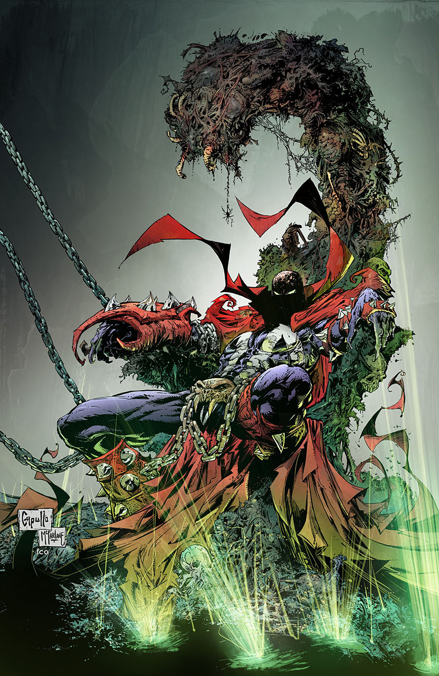 Spawn #250, copertina di Greg Capullo e Todd McFarlane