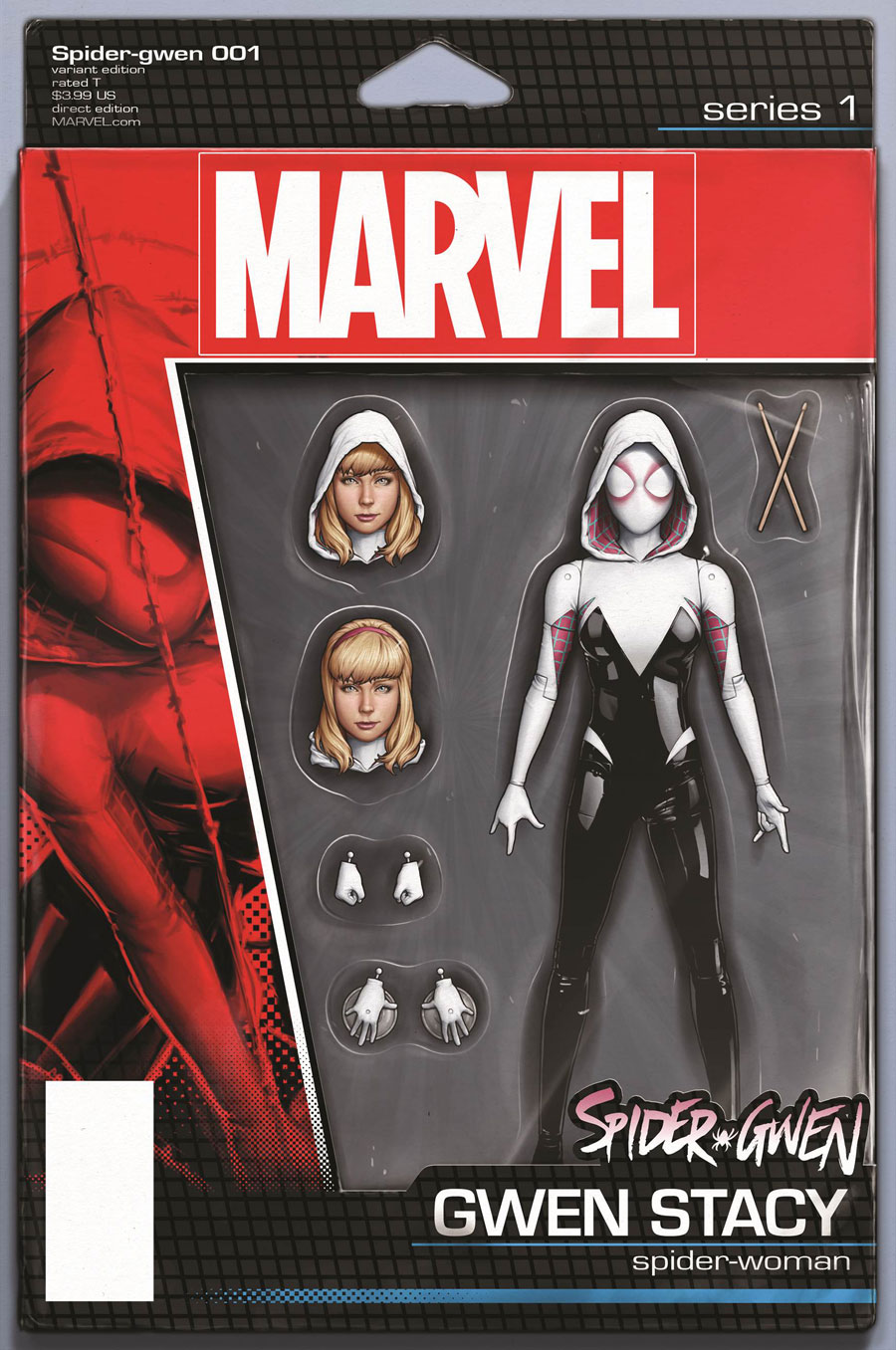 Spider-Gwen #1. action figure variant cover