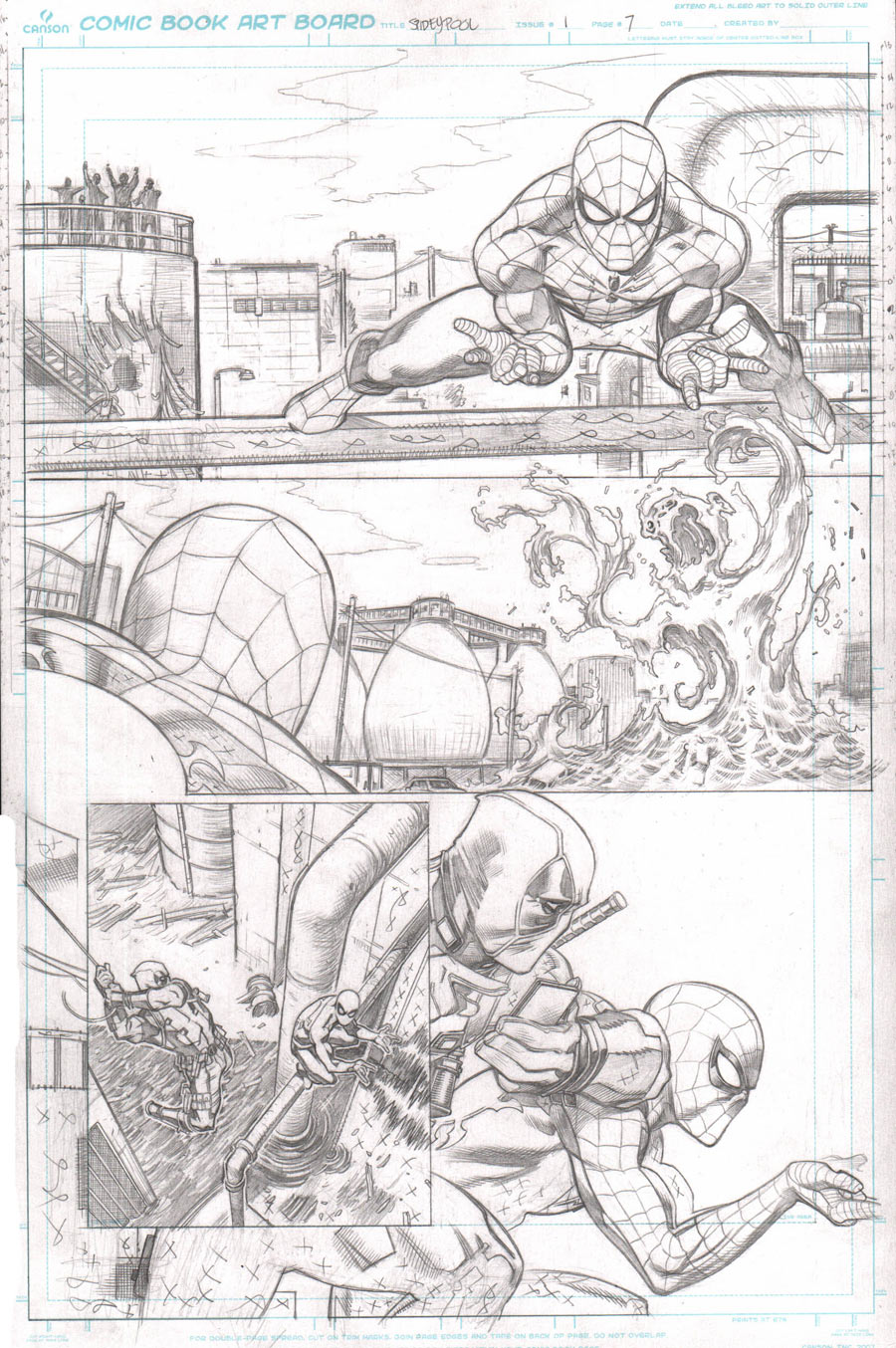 Spider-Man/Deadpool, matite di Ed McGuinnes