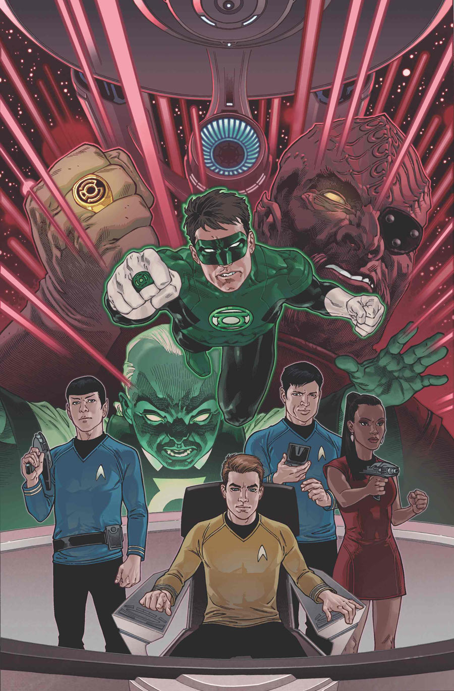 Star Trek Green Lantern Spectrum Wars Copertina Rodriguez