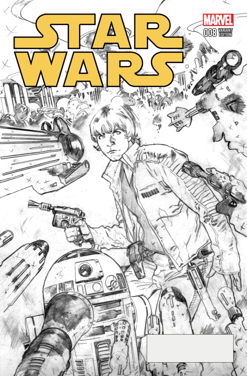 Star Wars #8, copertina di Stuart Immonen, sketch