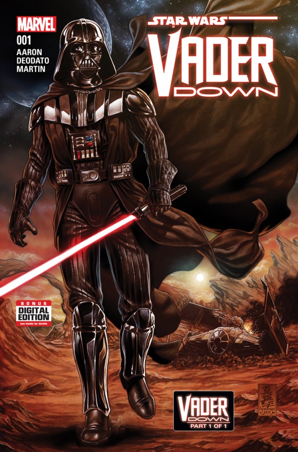 Star Wars: Vader Down #1, copertina di Mike Deodato Jr.