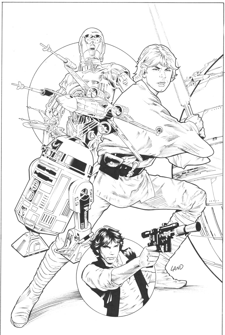 Star Wars #1, copertina di Greg Land