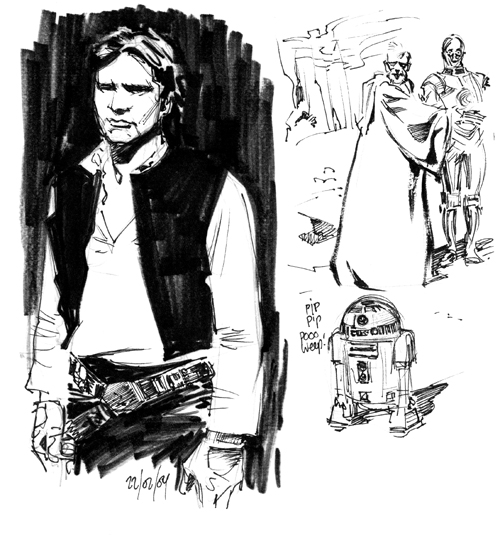 Star Wars di Stuart Immonen, sketch 1