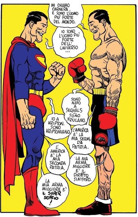 Tavola interna Carnera con Superman