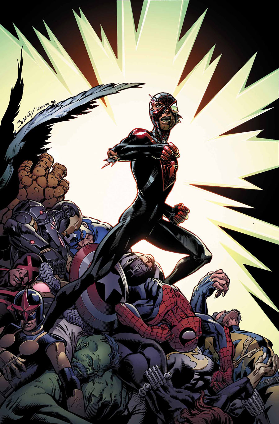 Ultimate End #4, copertina di Mark Bagley