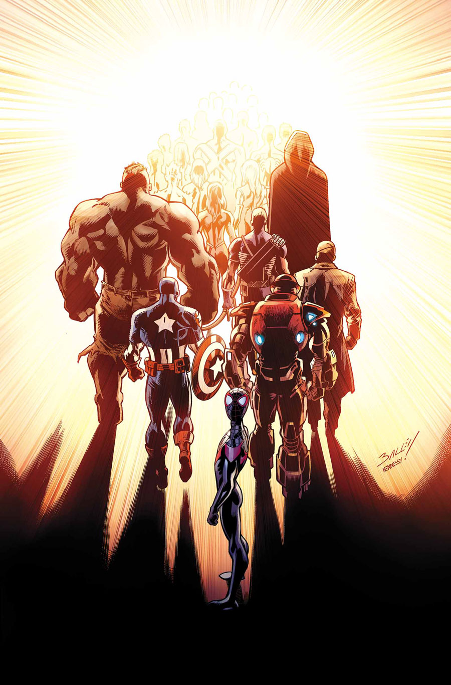 Ultimate End #5, copertina di Mark Bagley