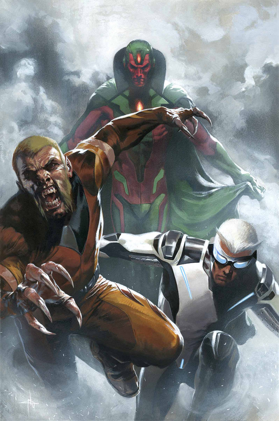 Uncanny Avengers #1, teaser variant cover di Gabriele Dell'Otto