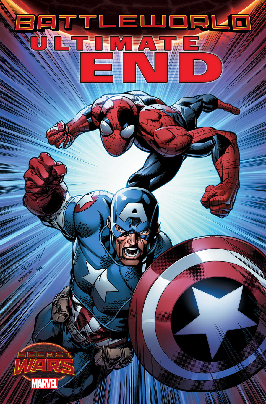 Ultimate End #3, copertina di Mark Bagley