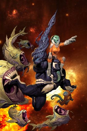 Venom Space Knight #01, copertina di Ariel Olivetti