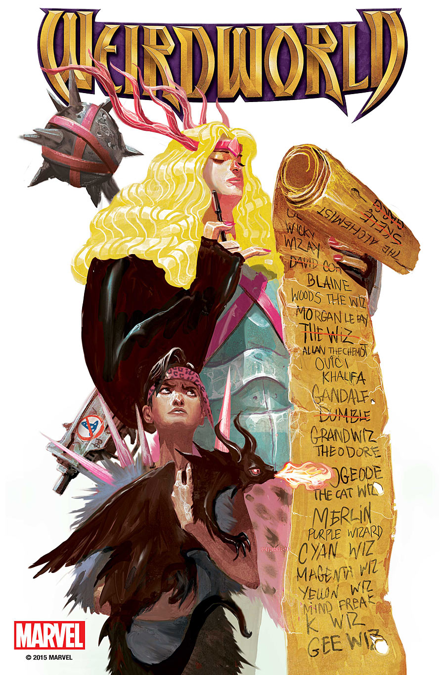 Weirdworld #3, copertina di Mike Del Mundo