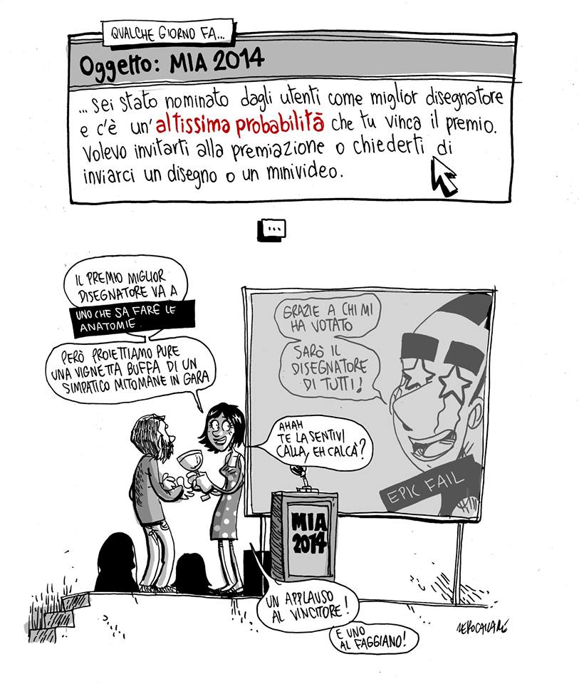 La vignetta celebrativa del MIA 2014