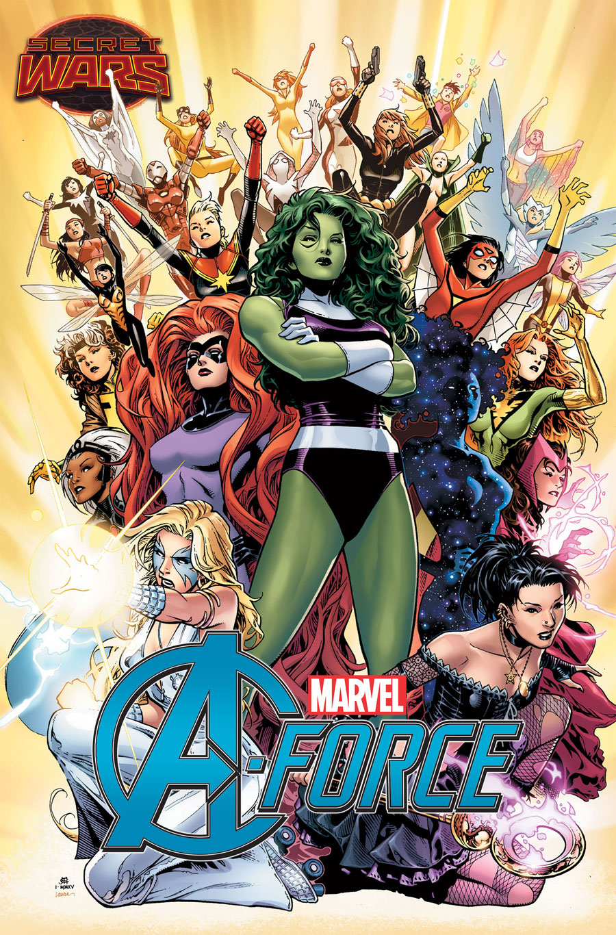 A-Force #1, copertina di Jim Cheung