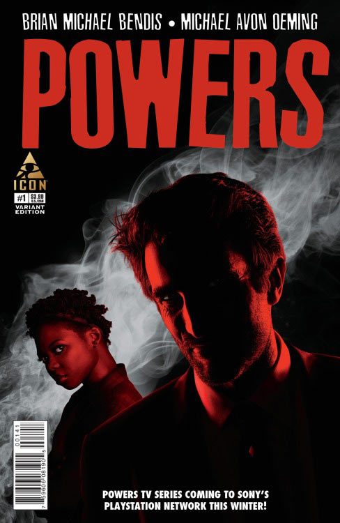 Powers #1, variant cover