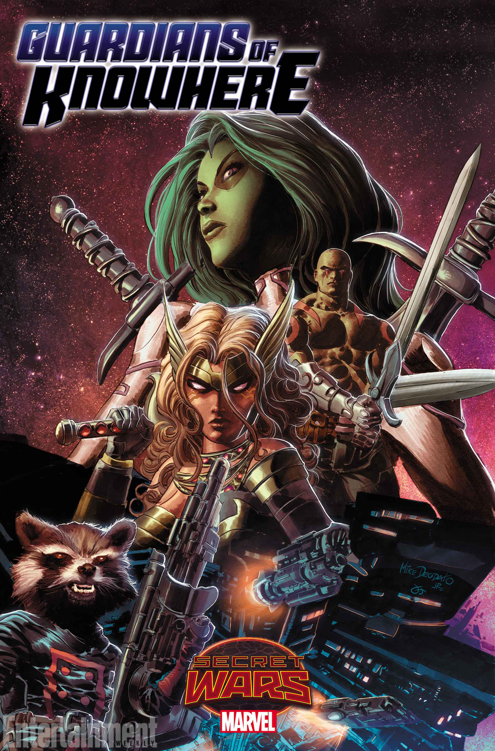 Guardians of Knowhere #1, copertina di Mike Deodato Jr.