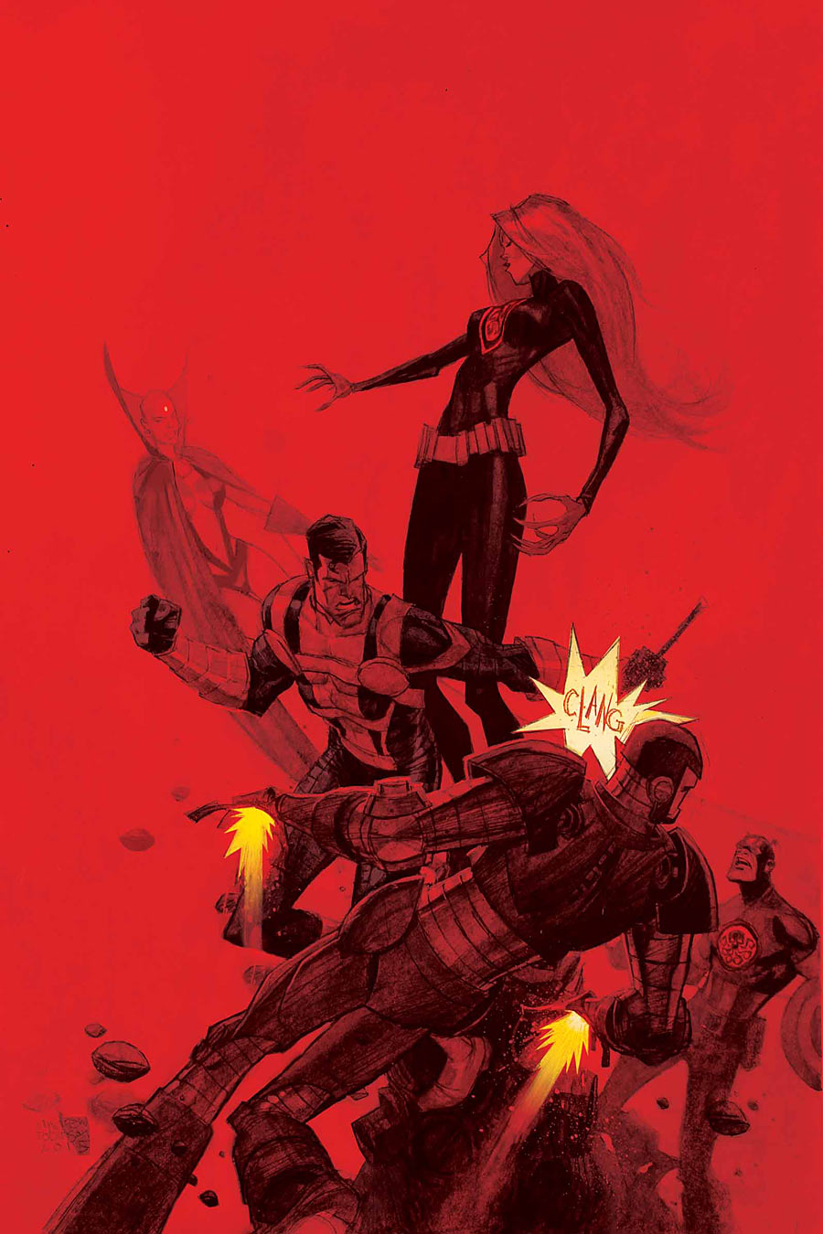 Hail Hydra #4, copertina di Andrew Robinson