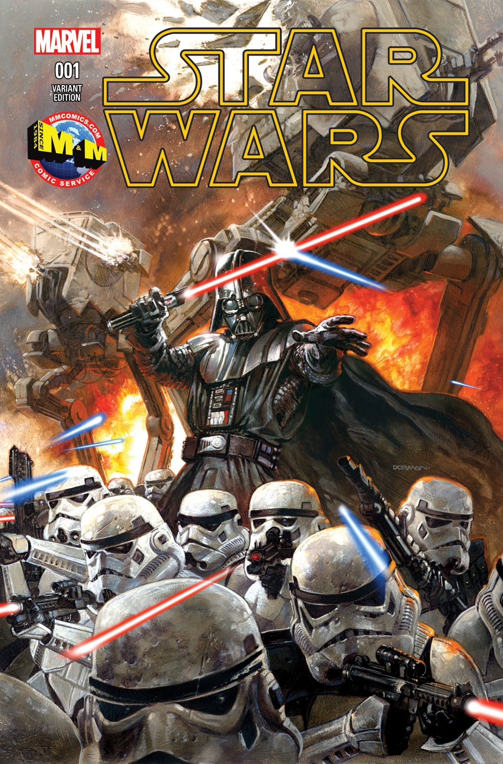 Star Wars #1, variant cover di Dave Dorman