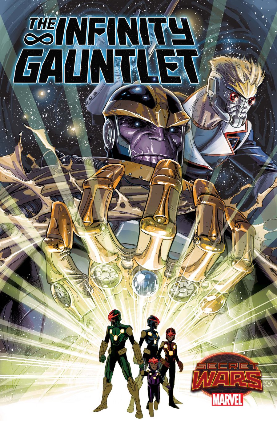 Infinity Gauntlet #1, copertina di Dustin Weaver