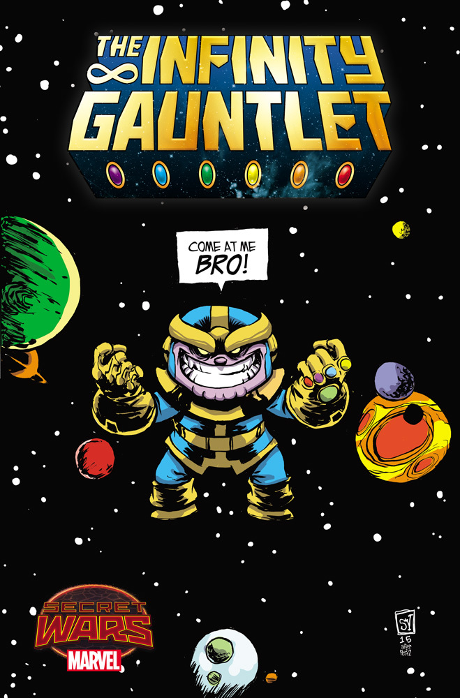 Infinity Gauntlet #1, variant cover di Skottie Young