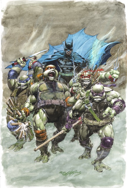 Batman/Teenage Mutant Ninja Turtles #1, variant cover di Neal Adams