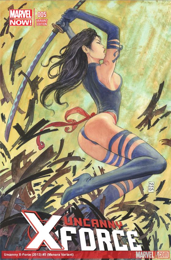 Uncanny X-Force, variant cover di Milo Manara