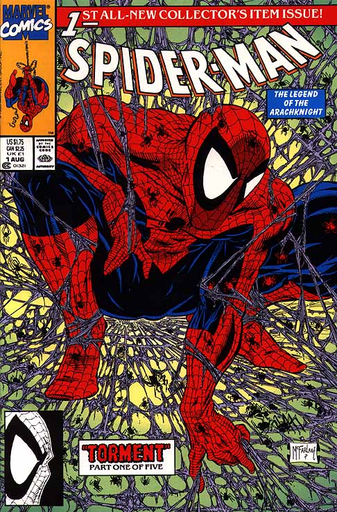 spider-man #1, copertina di Todd McFarlane