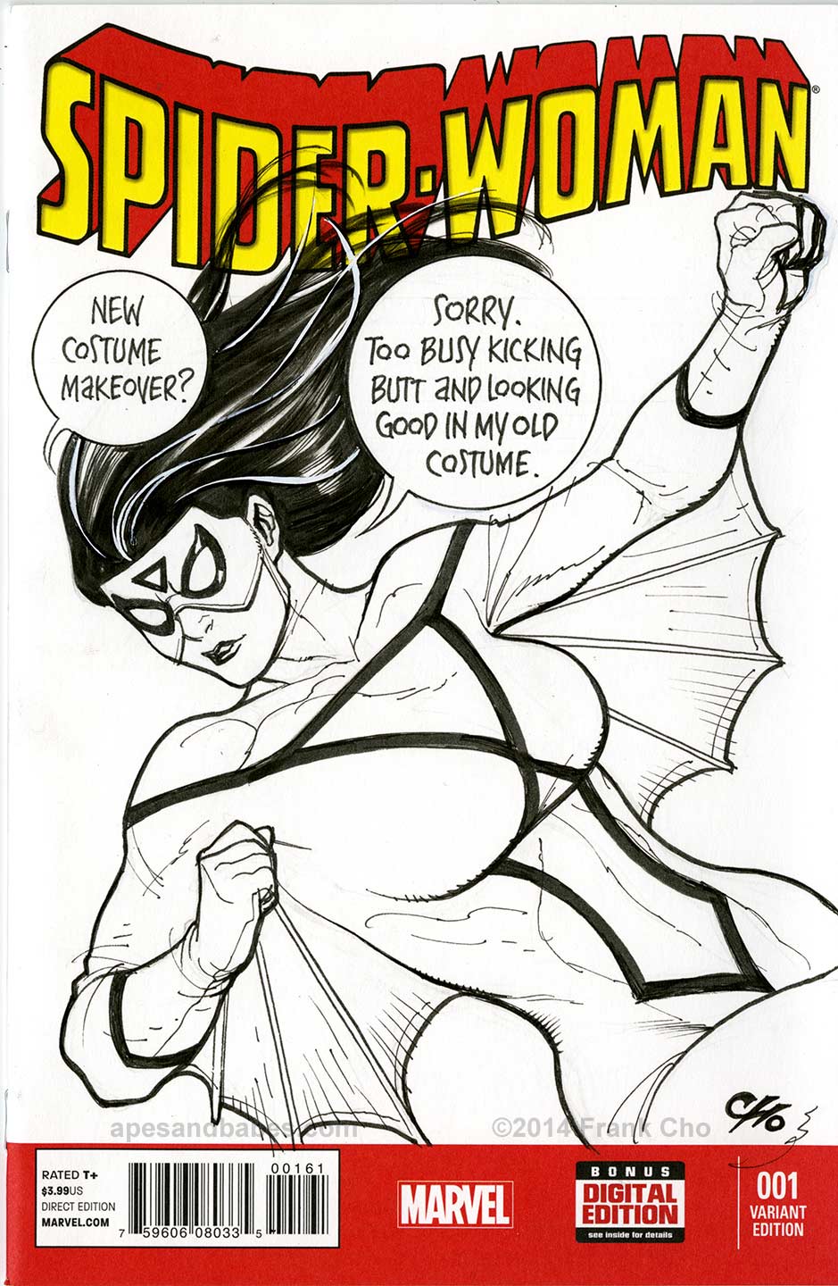 Spider-Woman di Frank Cho sul nuovo costume